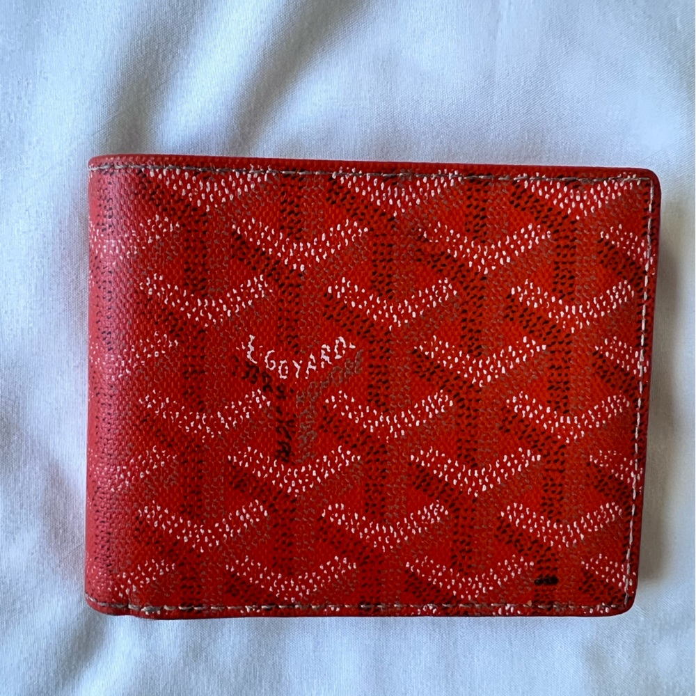 GOYARD MENS BI-FOLD WALLET ORANGE